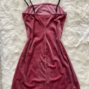 Forever 21 Pink Velvet Mini Dress